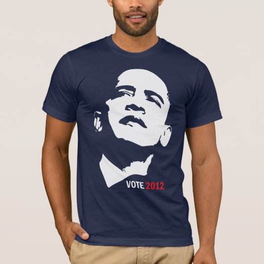 4つのより多くの年-バラック・オバマ2012年 Tシャツ (正面)
