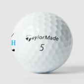 4つのイニシャルまたは4文字の名前 青 ゴルフボール (ロゴ)