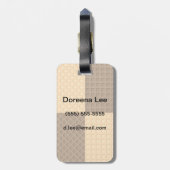 4つのウエファー ラゲッジタグ (裏面縦)