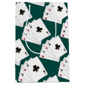 4つのエースのトランプのギフトバッグ ミディアムペーパーバッグ (正面)