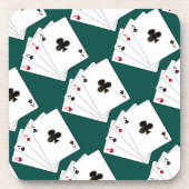 4つのエースのトランプのコースター コースター (正面)