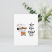 4つのエースを持つ人の静かな落ち着きを感じた ポストカード (スタンド正面)