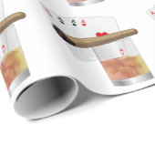 4つのエース、ドリンク、葉巻 ラッピングペーパー (ロールコーナー)