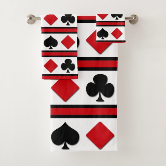 4つのカードのスーツ バスタオルセット (インサイチュ)