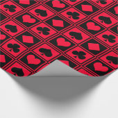 4つのカードのスーツ ラッピングペーパー (角)