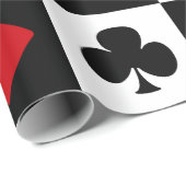 4つのカードのスーツ ラッピングペーパー (ロールコーナー)