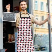 4つのカード図形のパターン エプロン