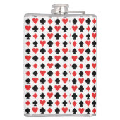 4つのカード図形のパターン フラスク (裏面)