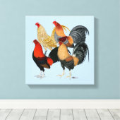 4つのガメコック キャンバスプリント (インサイチュ (ウッドフロア))