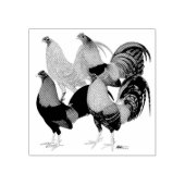 4つのガメコック ラバースタンプ (インプリント)