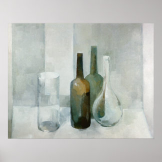 4つのガラスオブジェクト ポスター