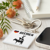 4つのキーチェーンを持つブレーメンミュージシャンが大好き キーホルダー (正面右)