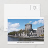 4つのコート、リバー・リフィー、ダブリン市アイルランド ポストカード (正面/裏面)