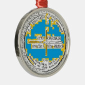 4つのコーナー4人の州 メタルオーナメント (右)