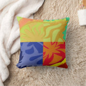 4つのスタイルの抽象美術。 、赤い黄色い、青い クッション (ブランケット)