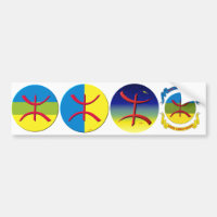 4つのステッカーのcarosserieの自動車berbereのamazigh