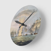 4つのスペインのなフリゲート艦の捕獲そして破壊、 ラウンド壁時計 (傾斜)