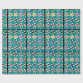 4つのスワローズのキルト ラッピングペーパー (フラット)