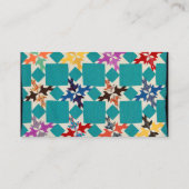 4つのスワローズのキルト 名刺 (裏面)