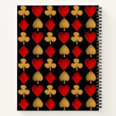 4つのスーツパーソナライズされたは ノートブック (裏面)