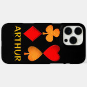 4つのスートのカスタマイズ Case-Mate iPhoneケース (裏面 (横))