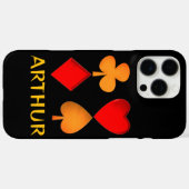 4つのスートのカスタマイズ Case-Mate iPhoneケース (裏面 (横))