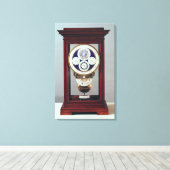 4つのダイヤルとシンボルや象徴 キャンバスプリント (インサイチュ (ウッドフロア))