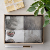 4つのデザインセットのデカップサンタさん、サンタさん 薄葉紙 (ギフト)