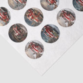 4つのデザインセットのデカップサンタさん、サンタさん 薄葉紙 (詳細)