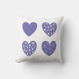 4つのハート クッション