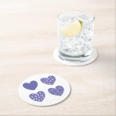 4つのハート ラウンドペーパーコースター (インサイチュ)