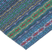 4つのパーツ調和の半透明の交互図形 ショートテーブルランナー (コーナー)