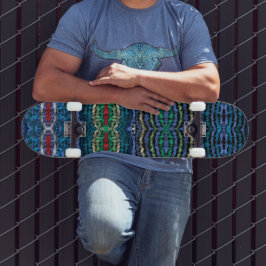 4つのパーツ調和の半透明の交互図形 スケートボード