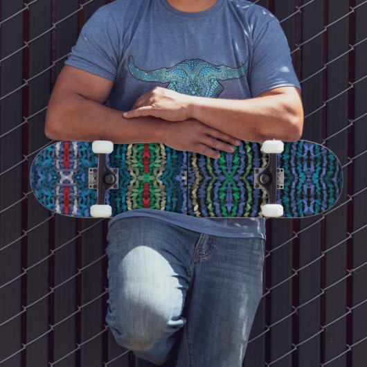 4つのパーツ調和の半透明の交互図形 スケートボード (室外3)