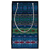 4つのパーツ調和の半透明の交互図形 スモールペーパーバッグ (正面)