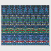 4つのパーツ調和の半透明の交互図形 ラッピングペーパー (フラット)