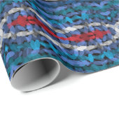 4つのパーツ調和の半透明の交互図形 ラッピングペーパー (ロールコーナー)