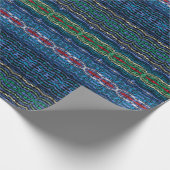 4つのパーツ調和の半透明の交互図形 ラッピングペーパー (角)