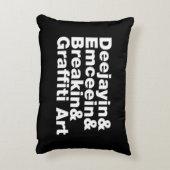 4つのヒップホップ アクセントクッション (裏面(縦))