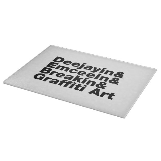 4つのヒップホップ カッティングボード (角)