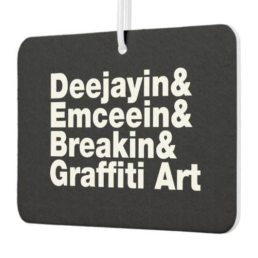 4つのヒップホップ カーエアーフレッシュナー (左)