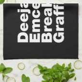 4つのヒップホップ キッチンタオル (折り畳み)