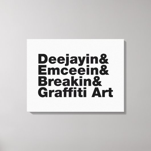 4つのヒップホップ キャンバスプリント (正面)