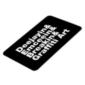 4つのヒップホップ マグネット (左側)