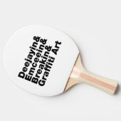 4つのヒップホップ 卓球ラケット (横)