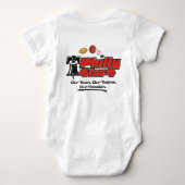 4つのファンのTシャツのためのL'il 4 ベビーボディスーツ (裏面)