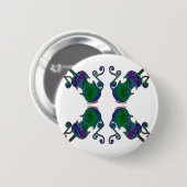 4つのファンシーな止め枠 缶バッジ (正面&裏面)