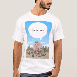 4つのファンタジー恐竜 Tシャツ