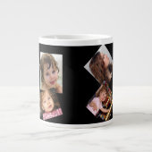 4つのフォトコラージュテンプレート ジャンボコーヒーマグカップ (正面)