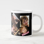 4つのフォトコラージュテンプレート ジャンボコーヒーマグカップ (右)